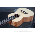 Sound hole on inlaid twill wood edge ukulele